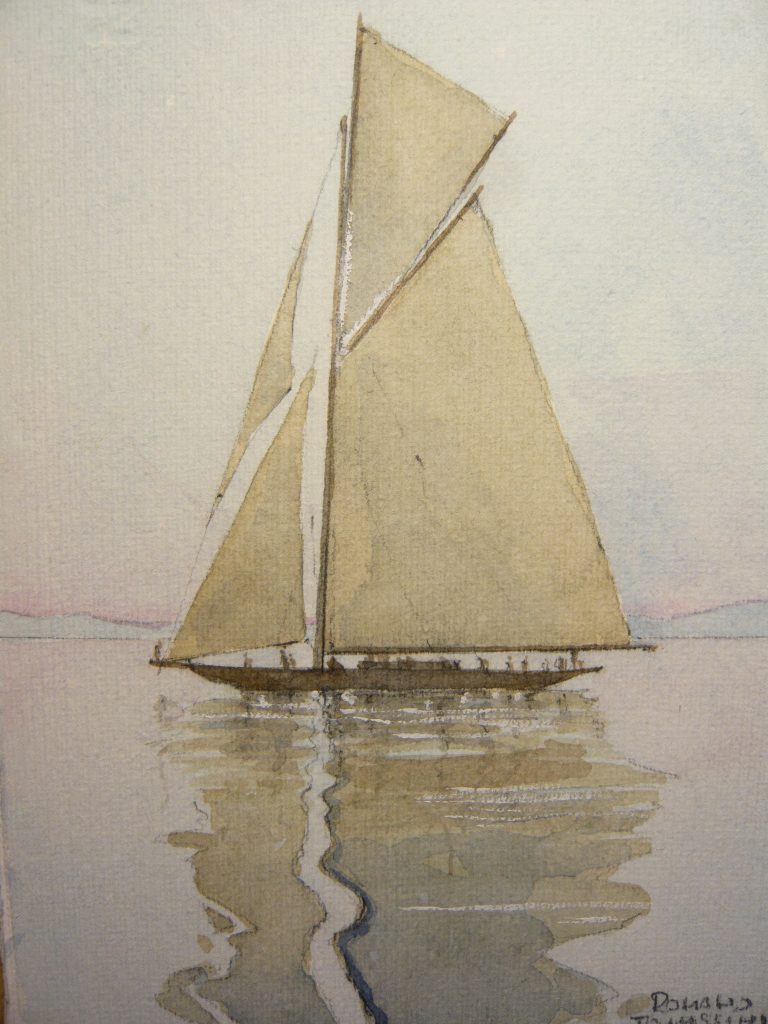 "Bonaccia", acquerello su carta, cm14,5x18,5, 2008